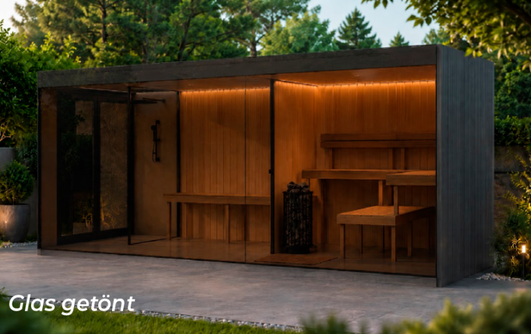 Sauna Fürst Plus mit Sauna, Dusche und Relaxraum von Perfect Pools Kärnten 4