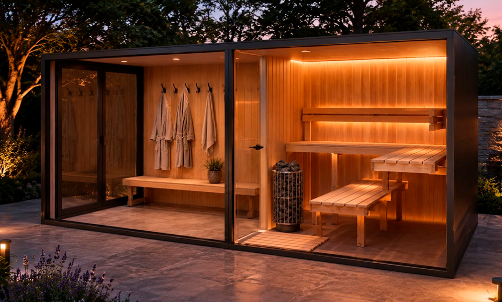 Sauna Fürst Relax mit Relaxraum von Perfect Pools Kärnten 2