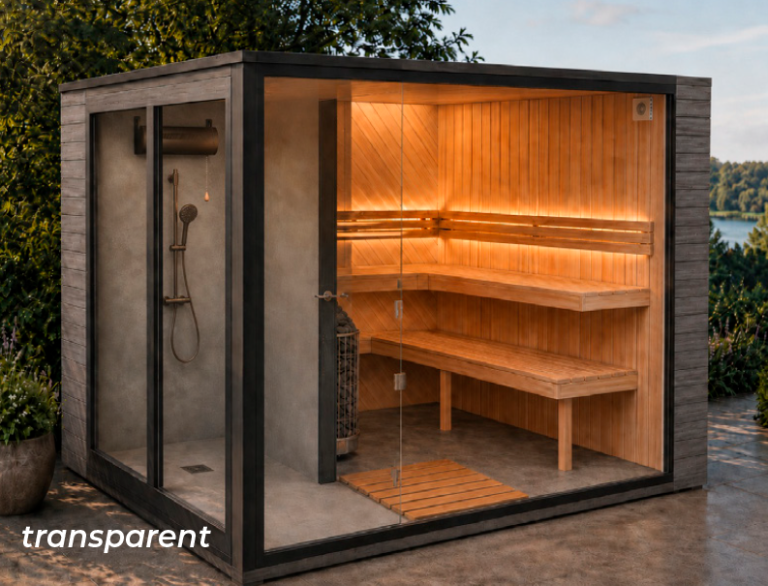 Sauna Graf Plus mit integrierter Dusche von Perfect Pools Kärnten 3