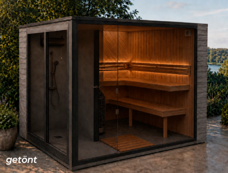 Sauna Graf Plus mit integrierter Dusche von Perfect Pools Kärnten 4