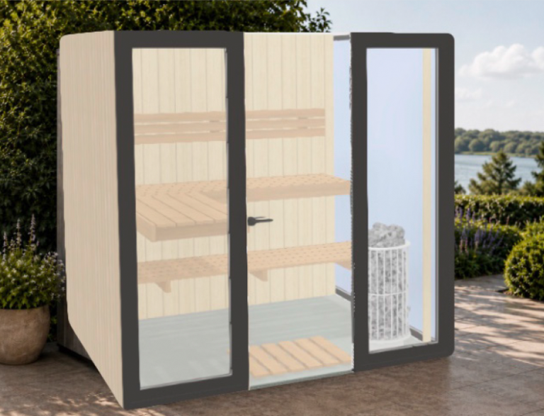 Sauna Monarch Spectar mit Premium-Spiegelglas von Perfect Pools Kärnten 4