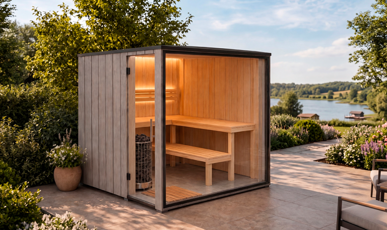 Sauna Baron mit moderner Ausstattung und LED-Beleuchtung von Perfect Pools Kärnten 2
