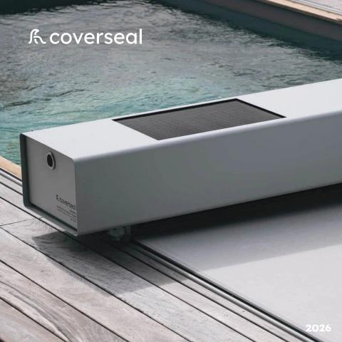 CoverSeal Produktkatalog 2026 mit einer Poolabdeckung